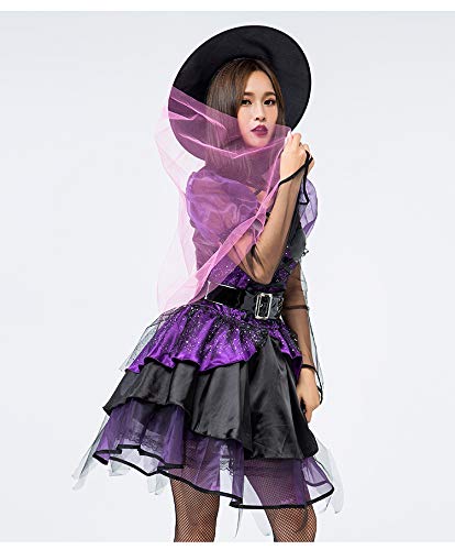 ♦専用♥13♡*ハロウィン飾り**♡♥パープル♡♥ Amazon | コスプレ 魔女 ハロウィン ウィッチ 魔法使い ガール